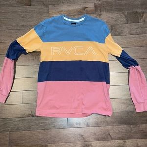 RVCA striped long sleeve tee